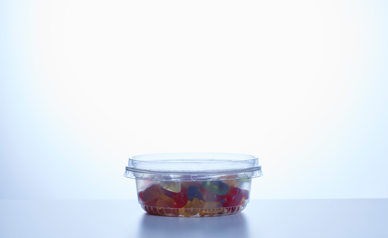 Transparent food container